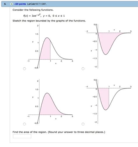 Solved Consider The Following Functions F X 3xe X2 Y Chegg