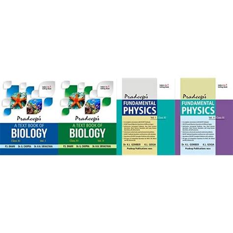 Pradeep S A Text Book Of Biology For Class 11 Set Of 2 Vol