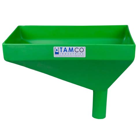 Tamco® Heavy Duty 16 X 10 Rectangular Funnel With Offset Spout Us