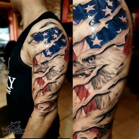 American flag tattoo