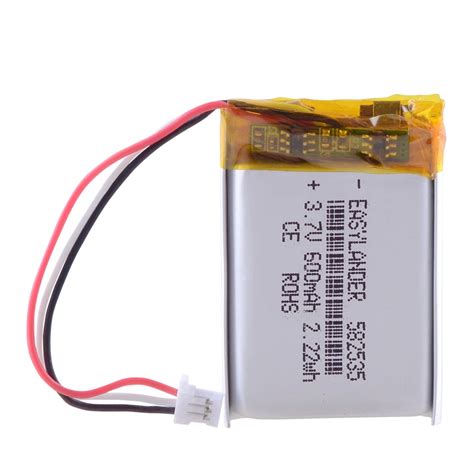 3pcs Lot 3 7V 600mAh Rechargeable Li Polymer Battery For Transcend