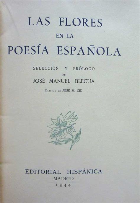 Las flores en la poesía española