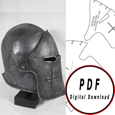 Printable Cardboard Knight Helmet Template Free Printable