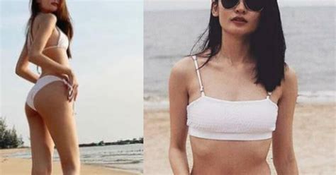 Á hậu Thùy Dung diện bikini nhỏ xíu khoe vóc dáng quyến rũ trên biển Báo Dân trí