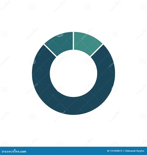 Blaue Gr Ne Infographic Schablone Des Kreisdiagramms Mit Wahlen Oder