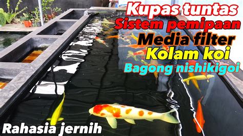 Filter Kolam Koi Jernih Sistem Filterasi Pemipaan Dan Media Filter