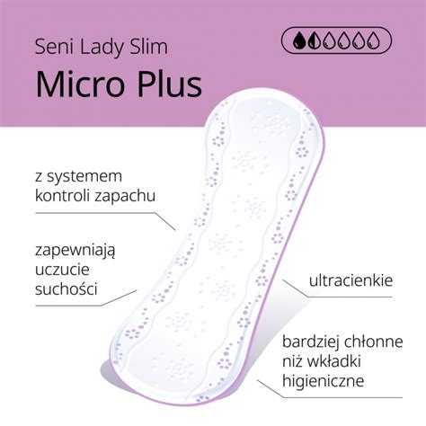 Podpaski Urologiczne Dla Kobiet Seni Lady Slim Micro Plus