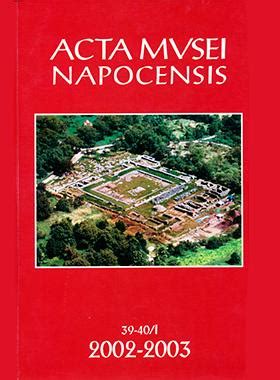 Awol The Ancient World Online Open Access Journal Acta Musei Napocensis