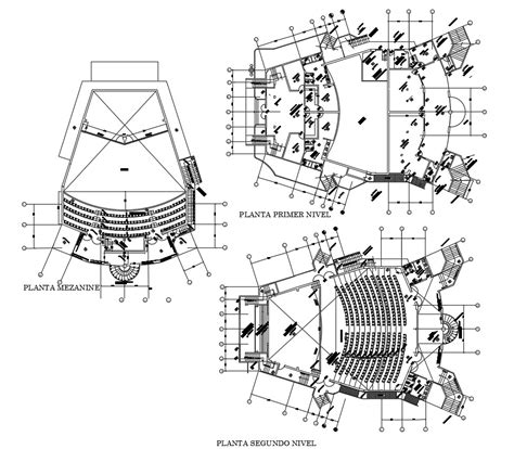 Auditorium Design Plan CAD File - Cadbull