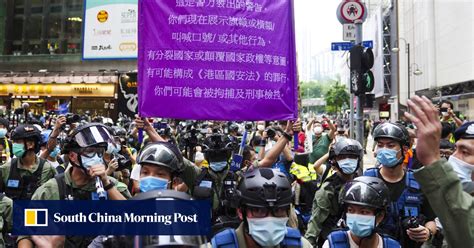 As Hong Kong Police Crack Down On Scattered Protesters On National Day