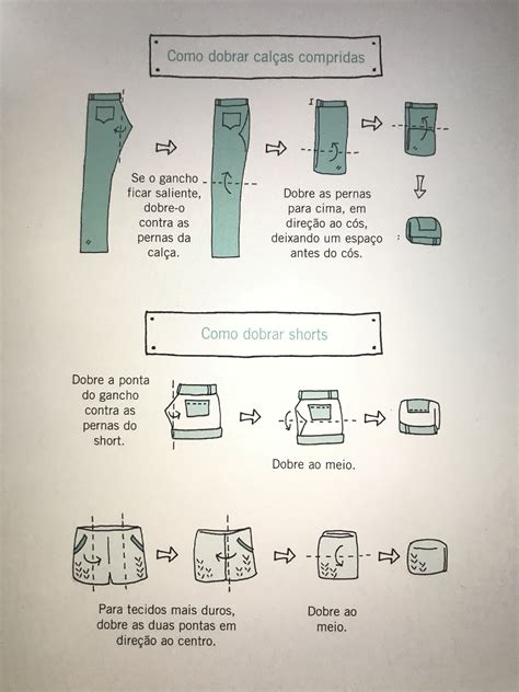 como dobrar calças Fazer as malas de viagem Dicas de como dobrar