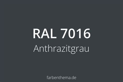 RAL 7016 - Anthrazitgrau | Farbenthema