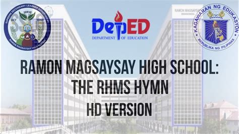 [🔥⭐️] Ramon Magsaysay High School Manila Rmhs Hymn Hd Version Official Youtube