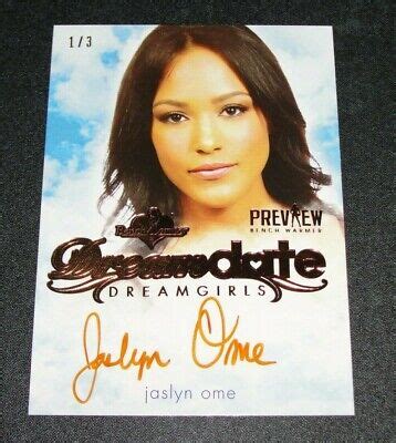 Benchwarmer JASLYN OME Dreamgirls DREAM DATE Orange Foil Auto PLAYBOY Hot EBay