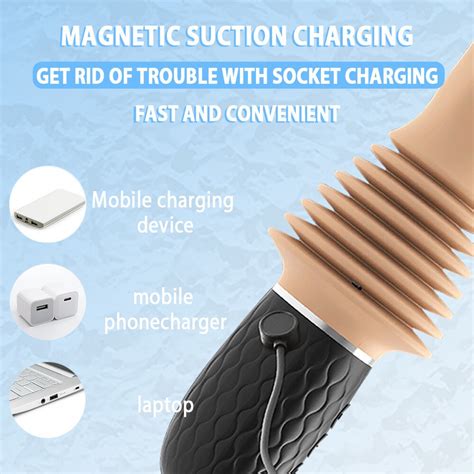 Automatic Telescoping Vibrator Thrusting Vibe Dildo Anal Plug USB Cable Charging EBay