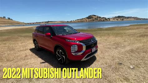 All New 2022 Mitsubishi Outlander In Red Diamond Black Walk Around