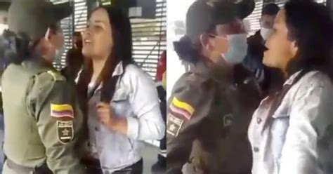 Video Mujer Enfurecida Llenó De Insultos A Una Policía Que Le Reclamó Por Colarse En