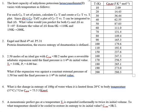 Moles Of An Ideal Gas With Cv M R Under Goes Chegg