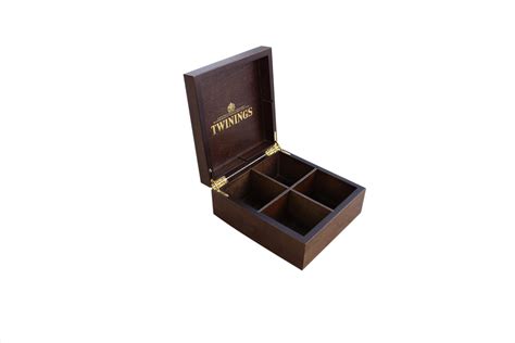 Luxurious And Exclusive Dark Wood Finshed Twinings Tea Chest China