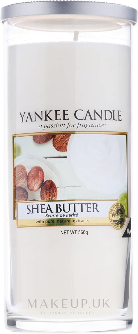 Yankee Candle Shea Butter Scented Candle In Glass Shea Butter Makeup Uk