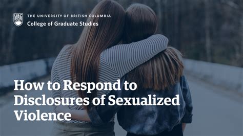 How To Respond To Disclosures Of Sexualized Violence Ubc Okanagan Events Calendar