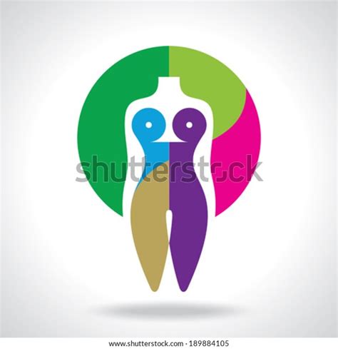 Beautiful Nude Woman Icon Concept Stock Vector Royalty Free Shutterstock