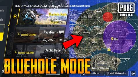 PUBG MOBILE BLUEHOLE MODE GAMEPLAY 3 CIRCLES MODE IN PUBGM UPCOMING