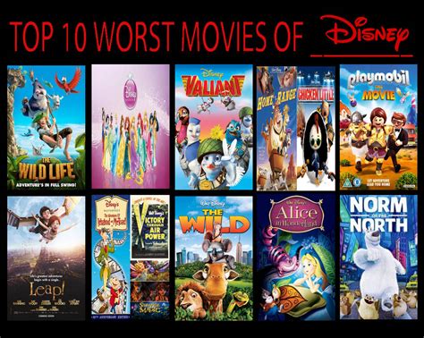 Top 10 Worst Disney Movies! by eladthegreatest on DeviantArt