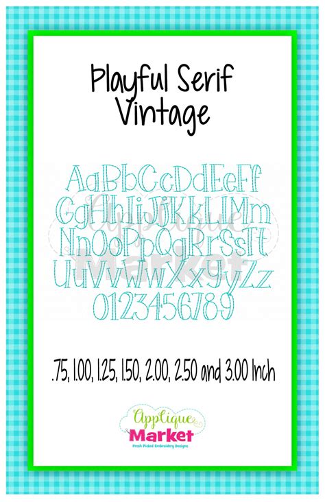 Playful Serif Vintage Alphabet