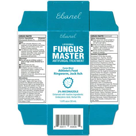 Ebanel Athletes Foot Fungus Treatment - Extra Strength Antifungal Cream