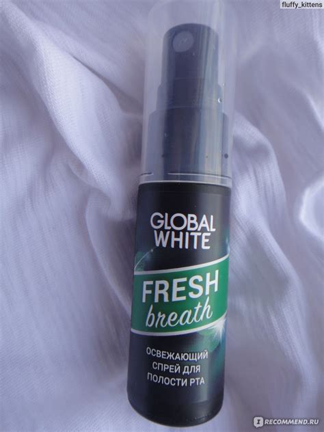 Освежающий спрей для полости рта Fresh Global White - «Крепкий ...