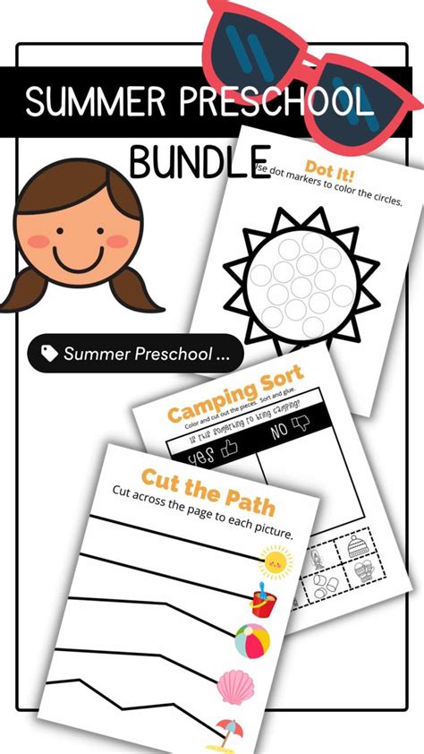 Summer Preschool Bundle Preschool Skills Beach Theme Camping Unit