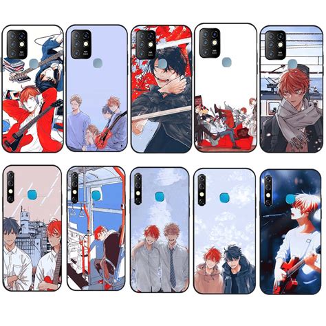 Infinix Hot 9 Play Hot 10 Play Hot 10s Silicone TPU Cover Phone Soft Black Case FS6 Given Anime