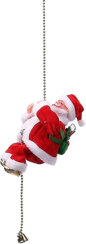 Santa Claus Musical Climbing Rope Climbing Santa Claus On Ladder With