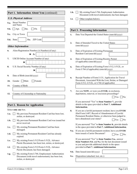 I A Form Application For Travel Document Carrier Documentation