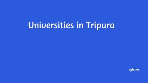 Universities in Tripura