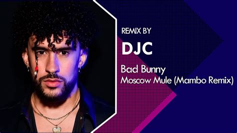 Bad Bunny Moscow Mule Mambo Remix Djc Youtube Music