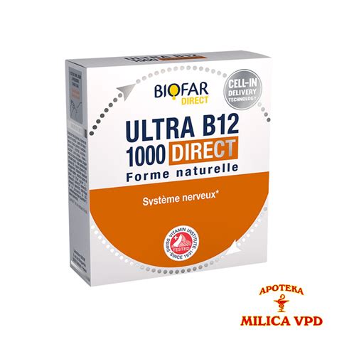 Ultra B12 1000 Direkt Biofar Kesice A14 Apoteka Milica