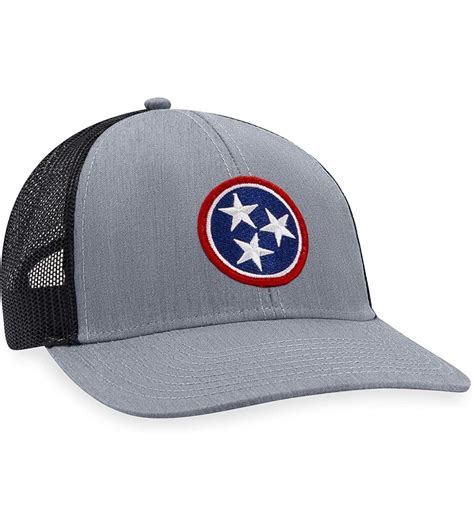 Tennessee Hat - TN Flag Trucker Hat Baseball Cap Snapback Golf Hat - Grey/Black - CD18S6RD7E ...