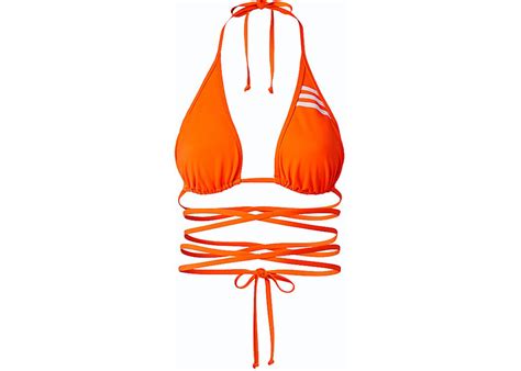 adidas Ivy Park Wrap Bikini Top Plus Size Solar Orange ADIDAS 슈프라이즈