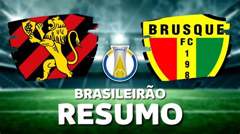 SPORT 0 x 0 BRUSQUE 14ª RODADA DO BRASILEIRÃO SÉRIE B 2022