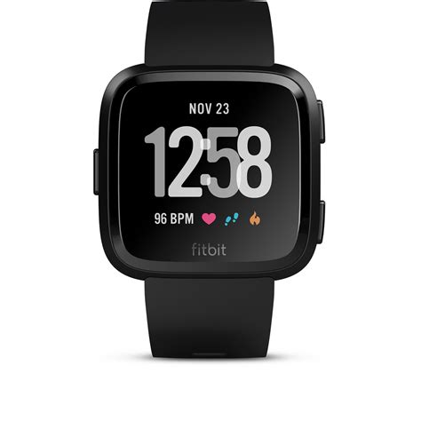 Fitbit Versa Watch Blackblack Aluminium Big W