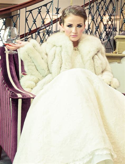 Fur Wedding Jacket For Classic Winter Brides