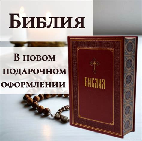 Библия православная. Ветхий и Новый Завет в кожаном переплёте глубокого ...