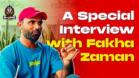 A Special Interview With Fakhar Zaman On The Correct Pronunciation Of