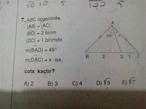 11 Sinif Trigonometri Sorusu Eodev