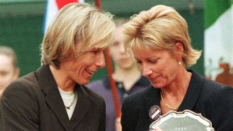 Chris Evert supporting Martina Navratilova after cancer diagnosis “like ...