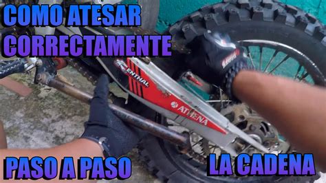 COMO TENSAR Dar Tension A LA CADENA DE TU MOTO DE ENDURO CORRECTA