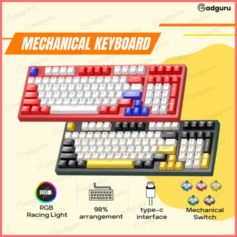 K Gaming Mechanical Keyboard Rgb Rgb Lights Blue Switch Axis Gaming Keyboard Hot Swappable