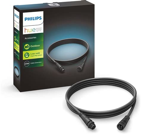 Philips Hue Outdoor Nv Verl Kabel M Schwarz Amazon De Garten